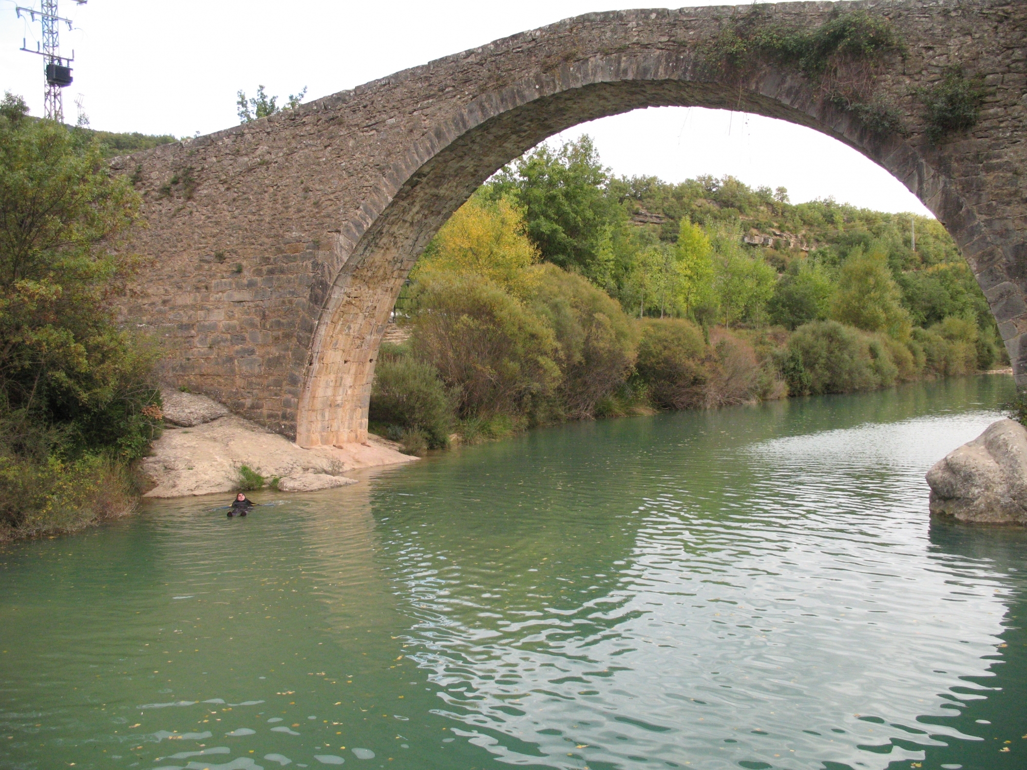 Puente Medieval sobre Río Alcanadre (Bierge)