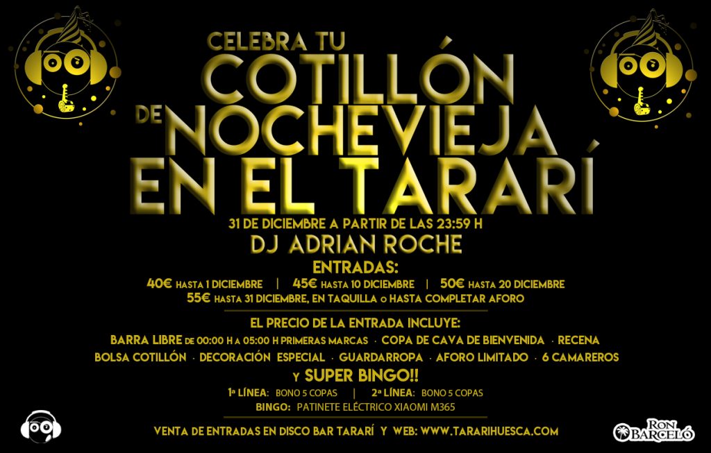 Nochevieja en Huesca en el Tararí una opción muy entretenida para pasar con tus amigos