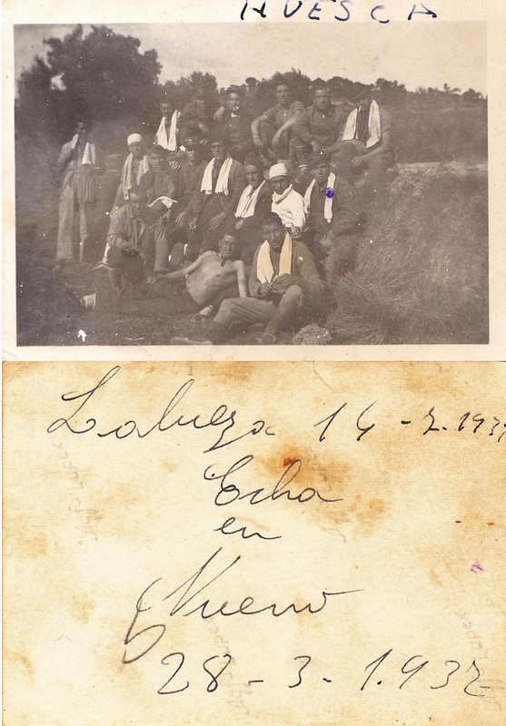 el album de huesca - foto antigua