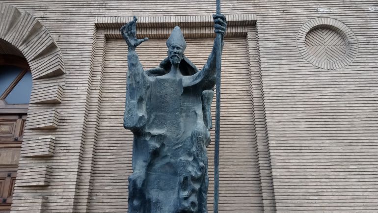 San Valero rosconero y ventolero día de celebración en Zaragoza