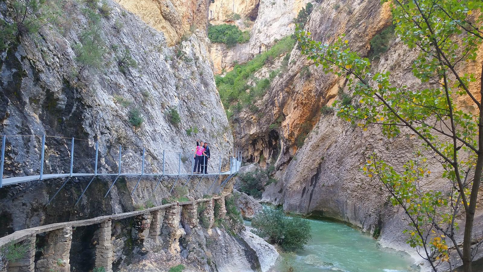 Foto de Wikiloc - Las Pasarelas de Alquézar, un espacio natural único