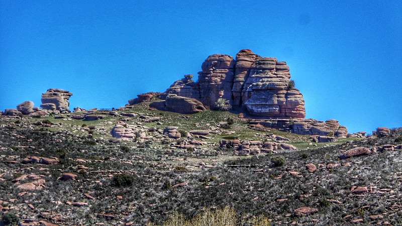 Vista del Castillo de Rodenas