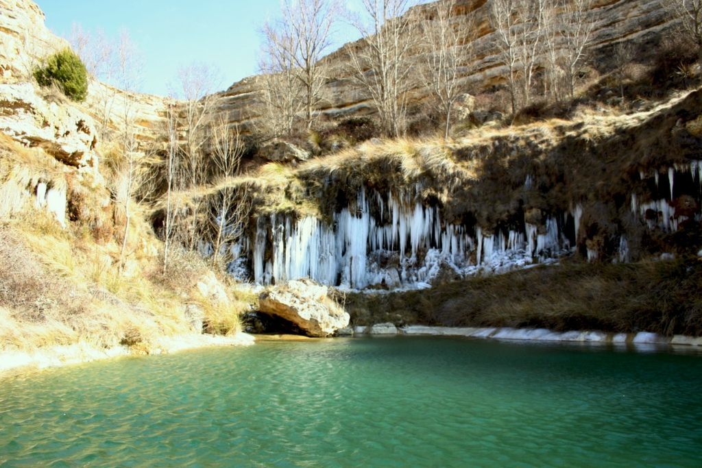 El manantial de Aguallueve en Anento, un espectáculo natural que merece la pena visitar