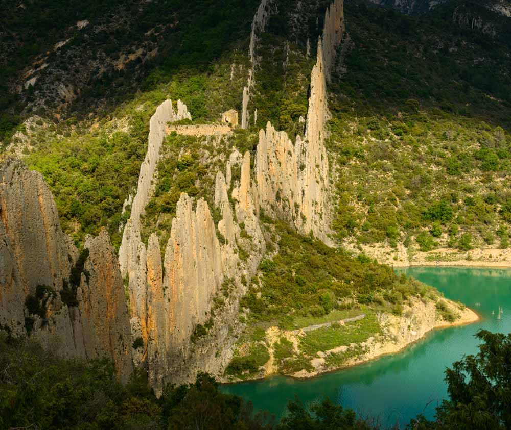 La Muralla China de Finestres vista desde el mirador de la ermita de San Marcos