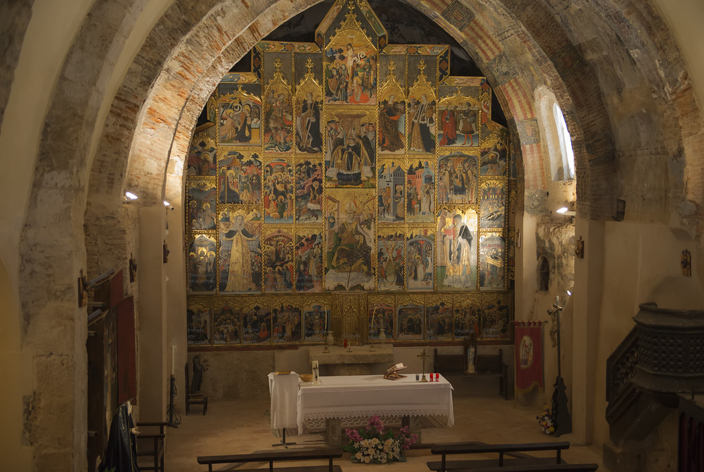 Retablo mayor de la iglesia de San Blas en Anento